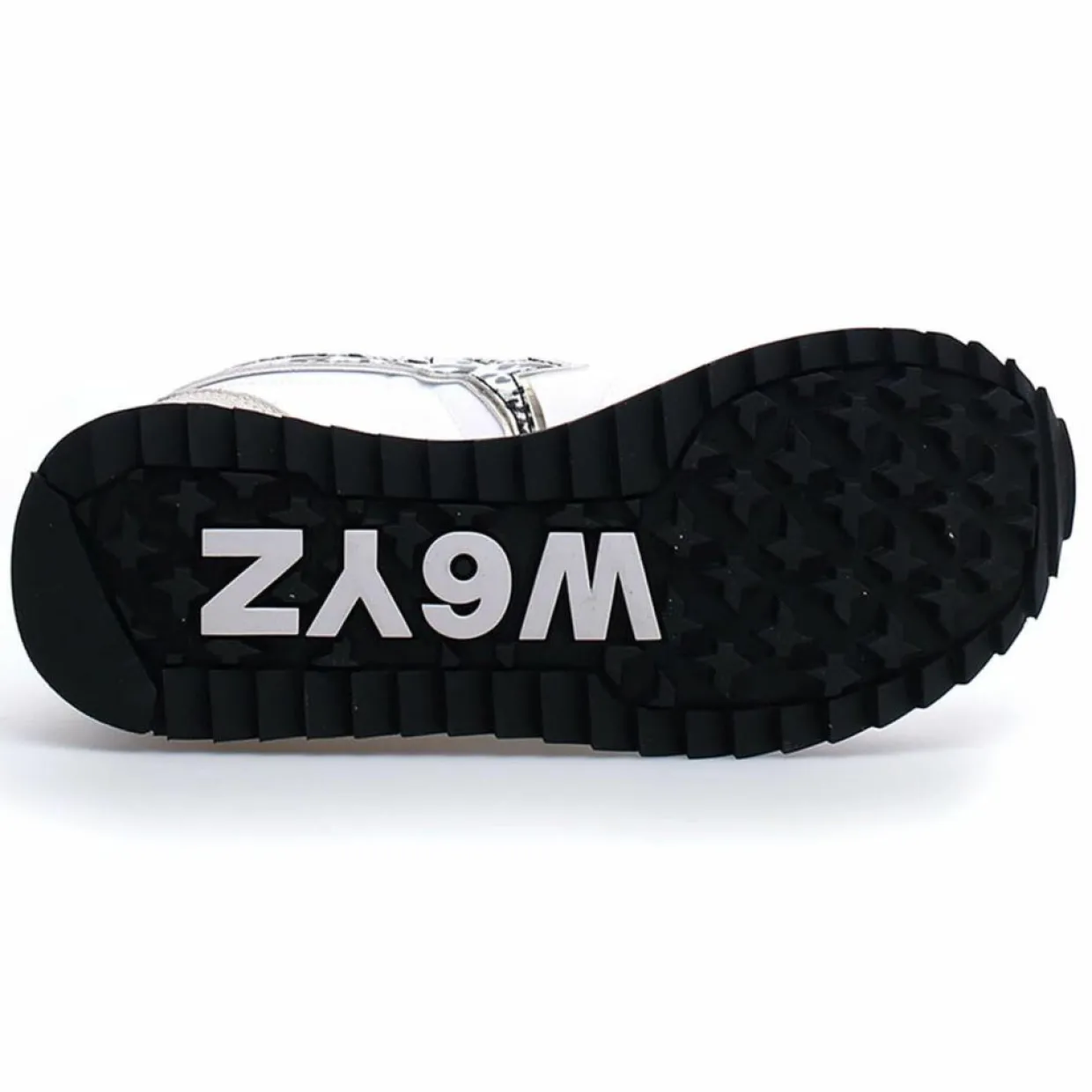 Femme W6YZ Baskets^Sneakers en Cuir Kis blanc/beige/léopard