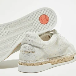 Femme Canal Saint Martin Baskets^Sneakers en Cuir Lancry marbre