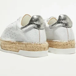 Sneakers en Cuir Lancry Queen argentées-Canal Saint Martin New