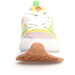 Femme W6YZ Baskets^Sneakers en Cuir Loop argentées
