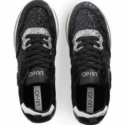 Sneakers en Cuir Louise noires/gris-Liu-Jo Sale