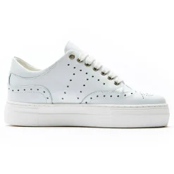 Femme British Passport Baskets^Sneakers en Cuir Luna blanches