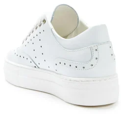 Femme British Passport Baskets^Sneakers en Cuir Luna blanches