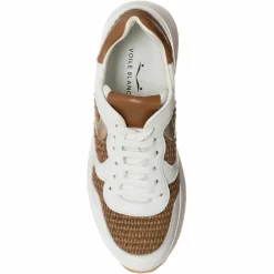 Sneakers en Cuir Maran blanc/marron-Voile Blanche Outlet