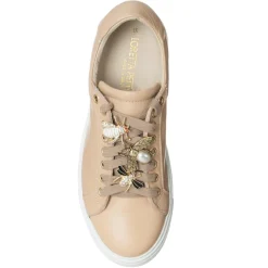 Femme Loretta Pettinari Baskets^Sneakers en Cuir Nea saumon/beige