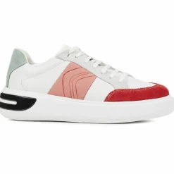Sneakers en Cuir Ottaya blanc/multicolore-Geox Hot