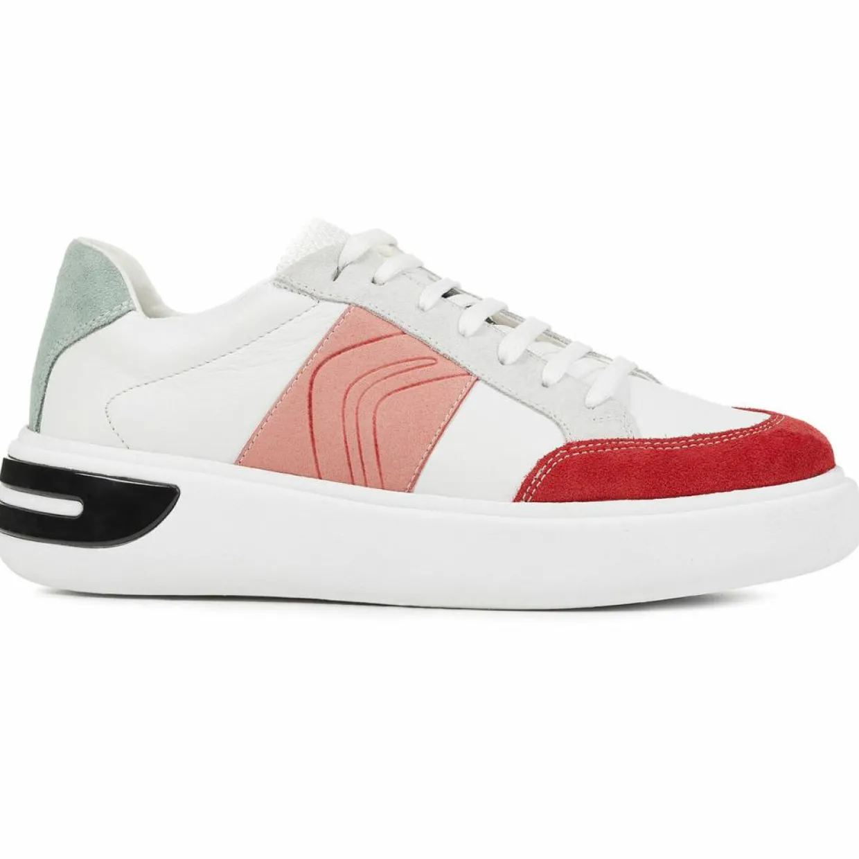 Sneakers en Cuir Ottaya blanc/multicolore-Geox Hot