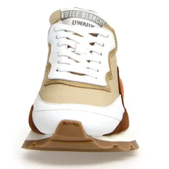 Sneakers en Cuir Pixie blanc/cognac/noir-Voile Blanche Best