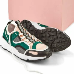Sneakers en Cuir Popi vertes-Cosmoparis Best