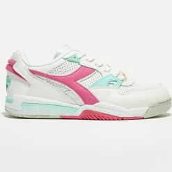 Femme Diadora Baskets^Sneakers en Cuir Rebound Ace rose/blanc/bleu