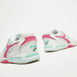 Femme Diadora Baskets^Sneakers en Cuir Rebound Ace rose/blanc/bleu