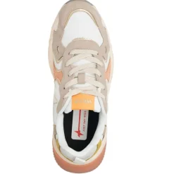 Femme W6YZ Baskets^Sneakers en Cuir Sarah beiges
