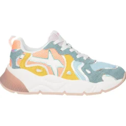 Femme W6YZ Baskets^Sneakers en Cuir Sarah bleues