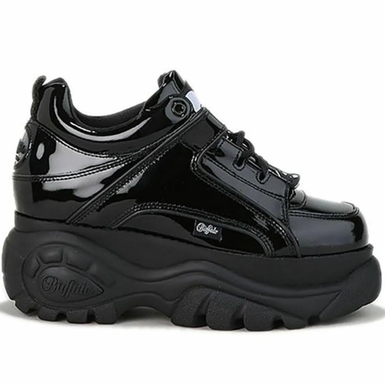 Sneakers en Cuir Verni noires-Buffalo New