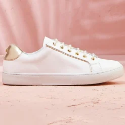 Femme Cosmoparis Baskets^Sneakers en Cuir Vivea blanches