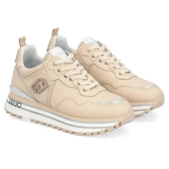 Sneakers en Cuir Wilow beiges-Liu-Jo Discount