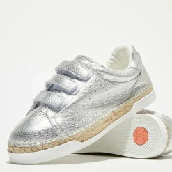 Femme Canal Saint Martin Baskets^Sneakers en Cuir Wonder argentées
