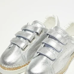 Femme Canal Saint Martin Baskets^Sneakers en Cuir Wonder argentées
