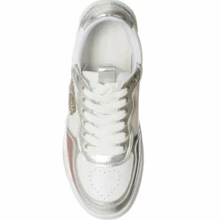 Femme Blugirl Blumarine Baskets^Sneakers en Cuir Wow blanc/argenté