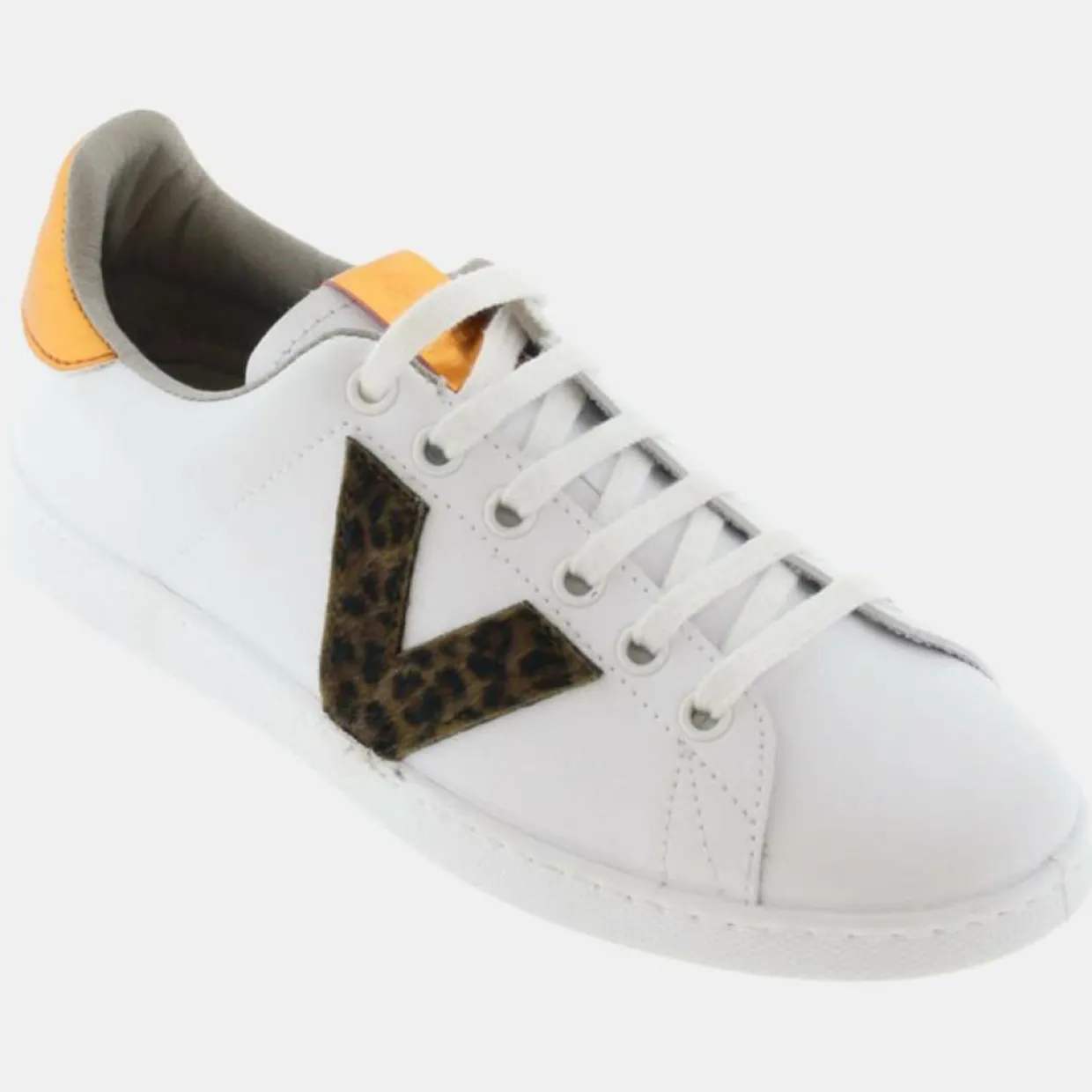 Sneakers en Cuir WW blanc/doré-Victoria Clearance