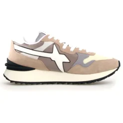 Sneakers en Cuir Yak beiges-W6YZ