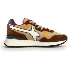 Sneakers en Cuir Yak beiges-W6YZ Hot