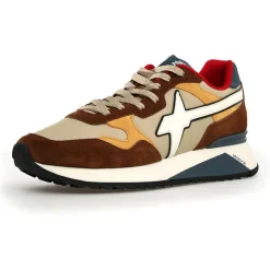 Sneakers en Cuir Yak beiges-W6YZ Hot