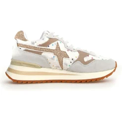 Femme W6YZ Baskets^Sneakers en Cuir Yak beiges