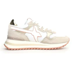 Femme W6YZ Baskets^Sneakers en Cuir Yak beiges