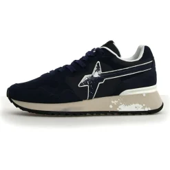 Sneakers en Cuir Yak bleu marine-W6YZ Sale