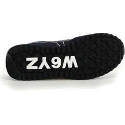 Sneakers en Cuir Yak bleu marine-W6YZ Sale