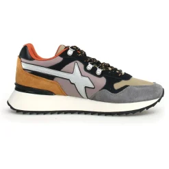 Homme W6YZ Baskets^Sneakers en Cuir Yak grises