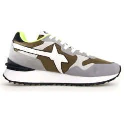 Sneakers en Cuir Yak grises-W6YZ Discount