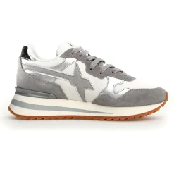 Sneakers en Cuir Yak grises-W6YZ Online