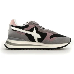 Sneakers en Cuir Yak noires-W6YZ