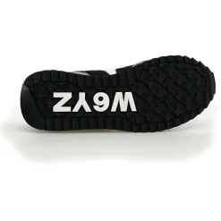 Sneakers en Cuir Yak noires-W6YZ