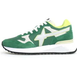 Homme W6YZ Baskets^Sneakers en Cuir Yak vertes