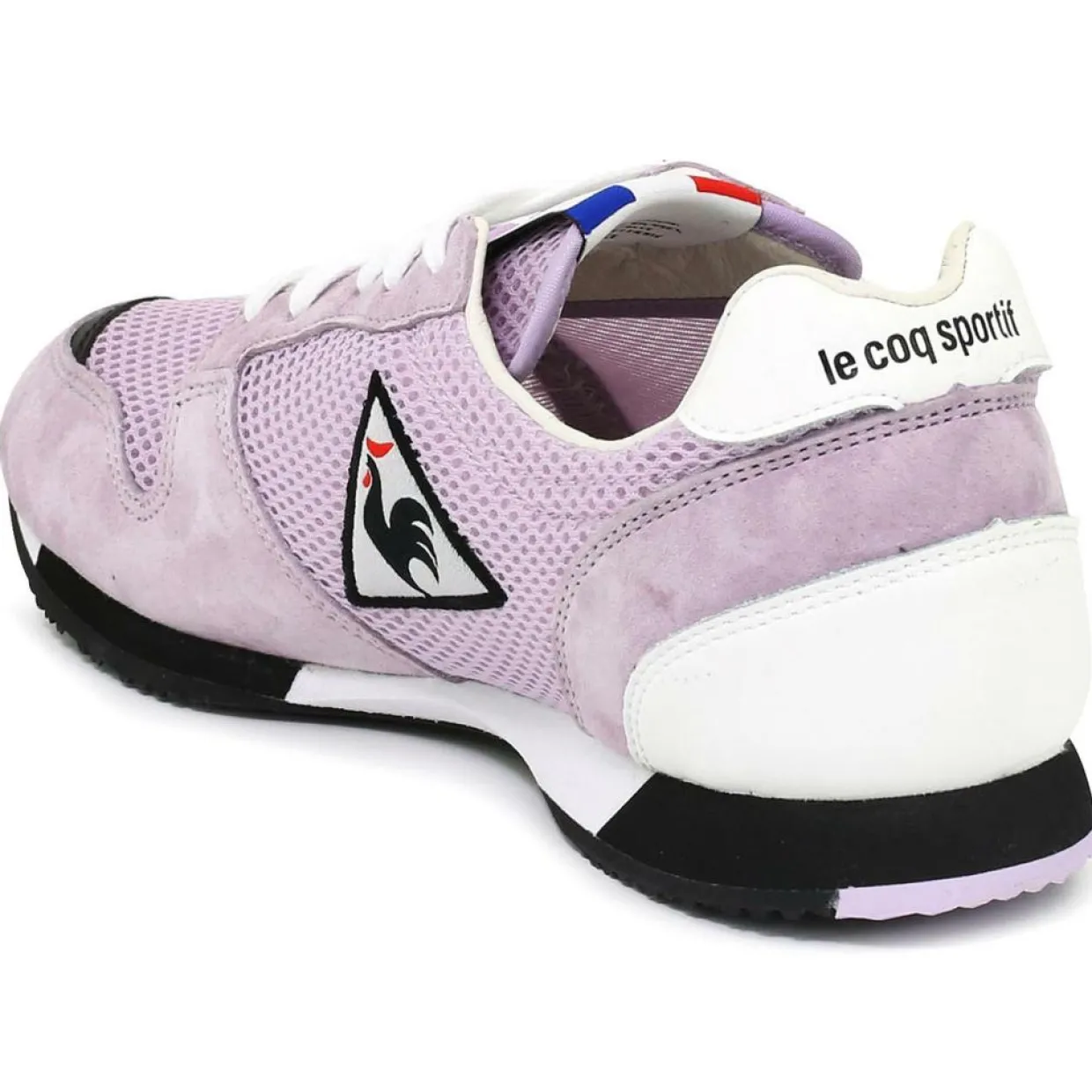 Femme Le Coq Sportif Baskets^Sneakers en Mesh & Velours de Cuir Made in France Race orchidée