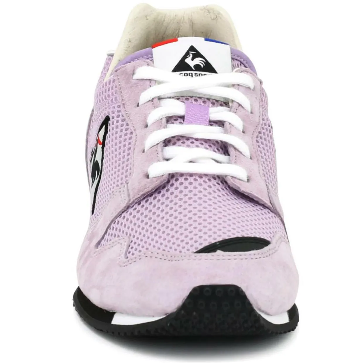 Femme Le Coq Sportif Baskets^Sneakers en Mesh & Velours de Cuir Made in France Race orchidée