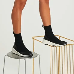 Femme Minelli Baskets^Sneakers en Tissu Helena noires