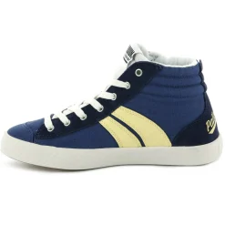 Femme Palladium Baskets^Sneakers en Toile Pallaphoenix Cuff Rto bleu/jaune