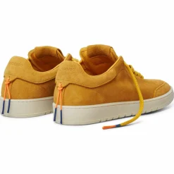 Femme Barracuda Baskets^Sneakers en Velours de cuir Sophia jaunes