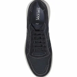 Sneakers en Velours de Cuir Sestiere bleu marine-Geox Sale