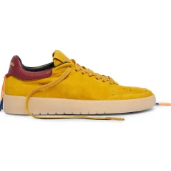 Sneakers en Velours de cuir Isabella jaunes-Barracuda Hot