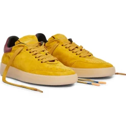Sneakers en Velours de cuir Isabella jaunes-Barracuda Hot