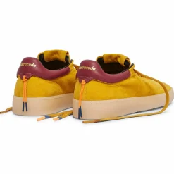 Sneakers en Velours de cuir Isabella jaunes-Barracuda Hot