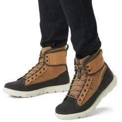 Homme Sorel Boots^Sneakers en Velours de Cuir & Nylon imperméables Explorer™ Mission marron