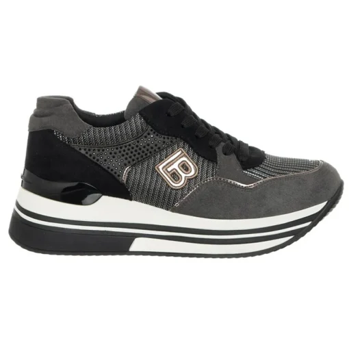 Femme Laura Biagiotti Baskets^Sneakers Ilona noir/argenté