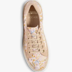 Femme Bocage Baskets^Sneakers Loris imprimées pêche