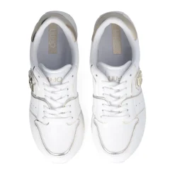 Femme Liu-Jo Baskets^Sneakers Maxi Wonder Blanches Or Clairs